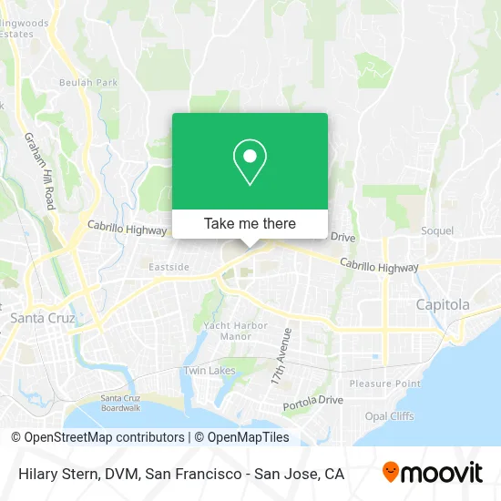 Hilary Stern, DVM map