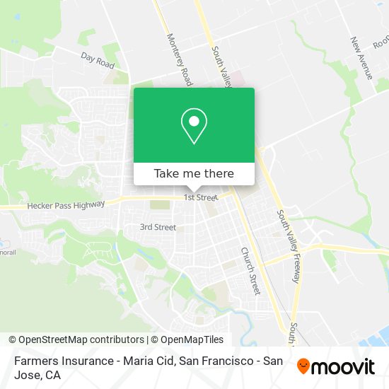 Farmers Insurance - Maria Cid map