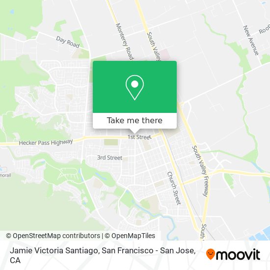 Jamie Victoria Santiago map