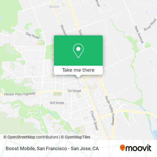 Mapa de Boost Mobile