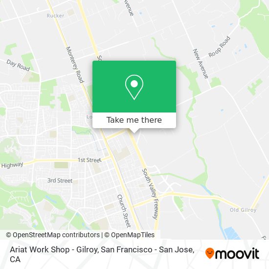 Mapa de Ariat Work Shop - Gilroy