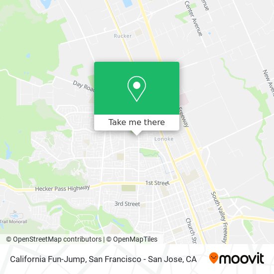 Mapa de California Fun-Jump