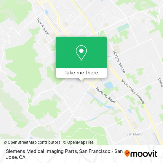 Siemens Medical Imaging Parts map