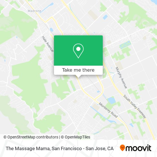 The Massage Mama map