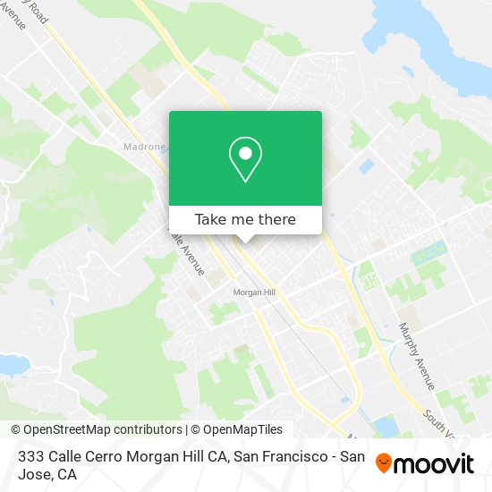 Mapa de 333 Calle Cerro Morgan Hill CA