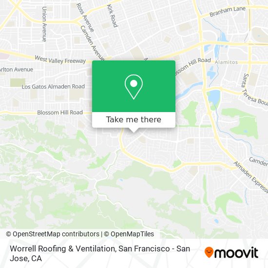 Mapa de Worrell Roofing & Ventilation