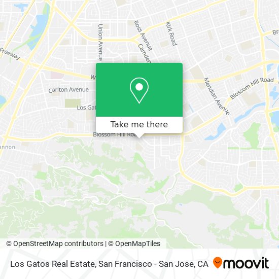 Los Gatos Real Estate map