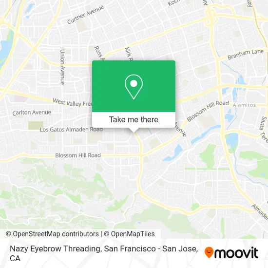 Nazy Eyebrow Threading map