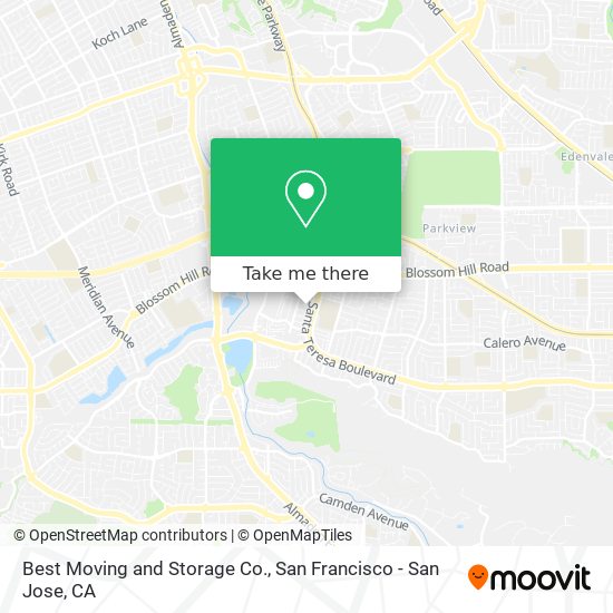 Mapa de Best Moving and Storage Co.