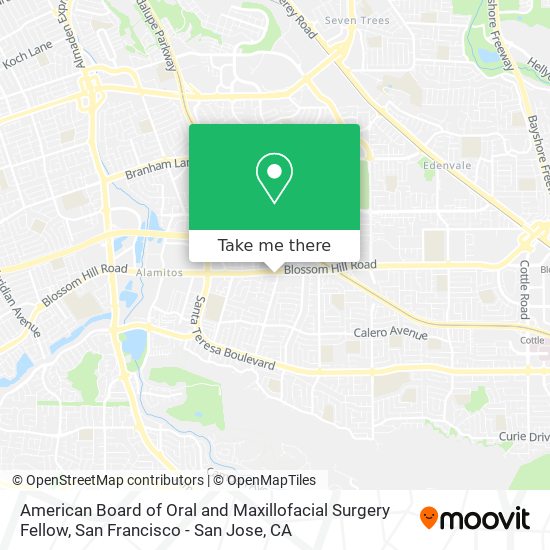 American Board of Oral and Maxillofacial Surgery Fellow map