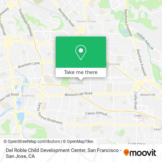 Mapa de Del Roble Child Development Center