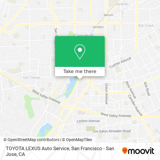 TOYOTA LEXUS Auto Service map