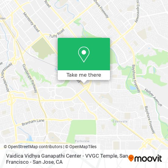 Vaidica Vidhya Ganapathi Center - VVGC Temple map