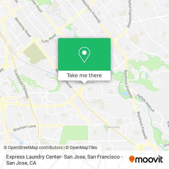 Mapa de Express Laundry Center- San Jose