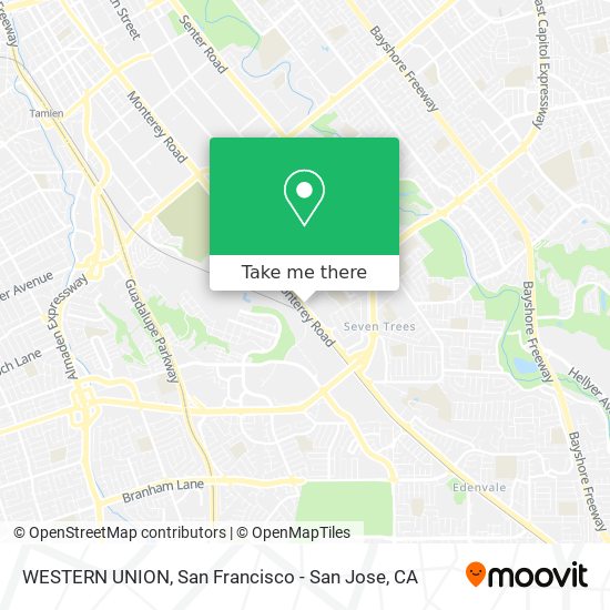 WESTERN UNION map