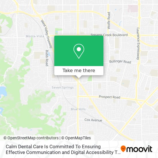 Calm Dental Care Is Committed To Ensuring Effective Communication and Digital Accessibility To All map