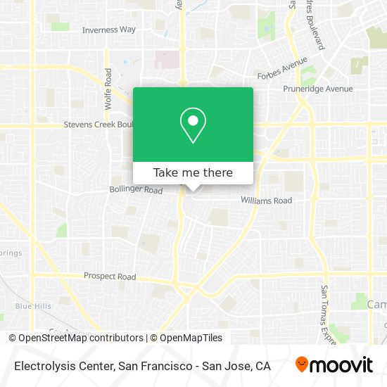 Mapa de Electrolysis Center