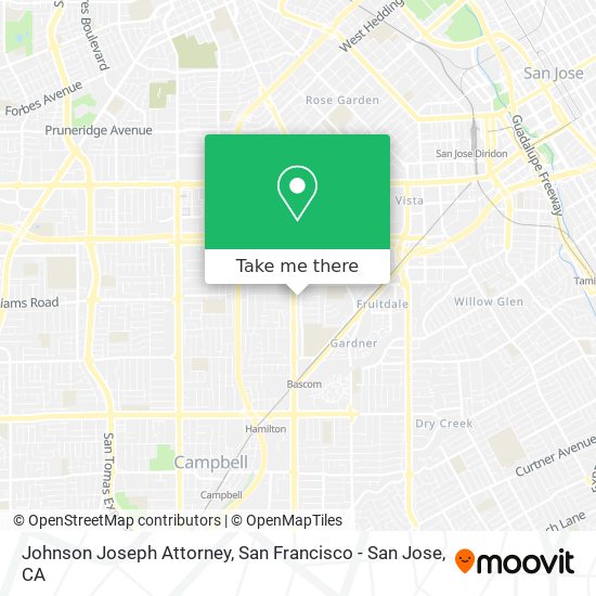 Johnson Joseph Attorney map