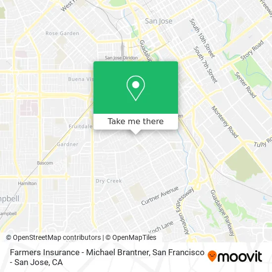 Farmers Insurance - Michael Brantner map