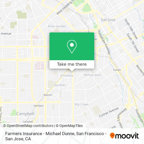 Farmers Insurance - Michael Dunne map