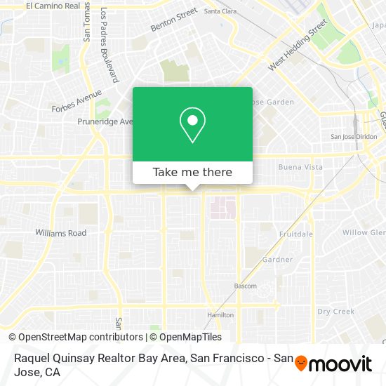 Mapa de Raquel Quinsay Realtor Bay Area