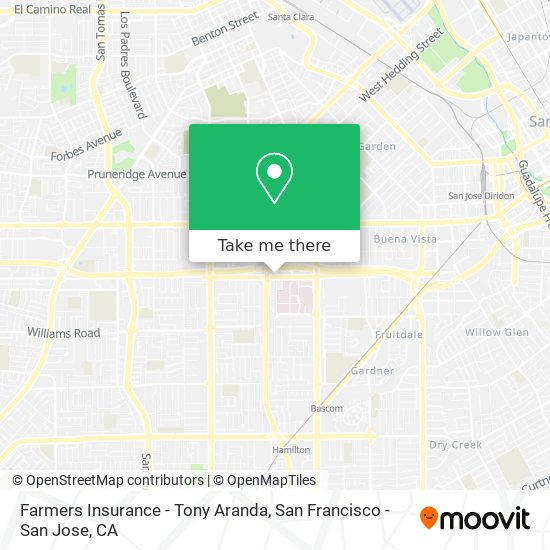 Farmers Insurance - Tony Aranda map