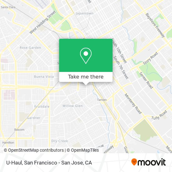 U-Haul map