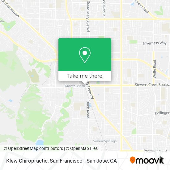 Klew Chiropractic map