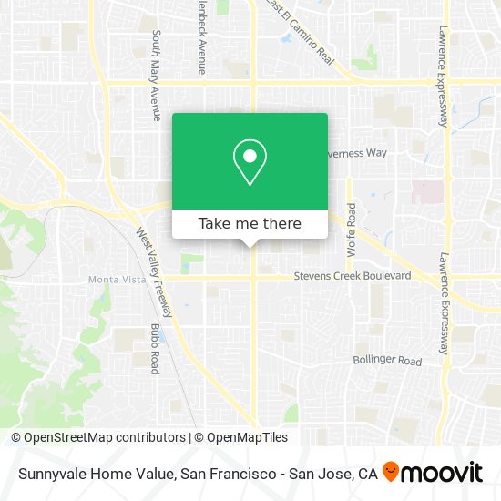 Mapa de Sunnyvale Home Value