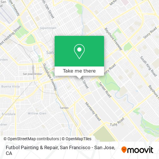 Futbol Painting & Repair map