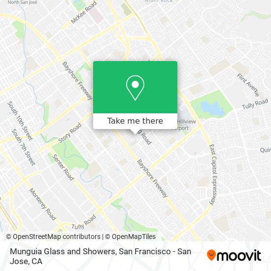 Munguia Glass and Showers map