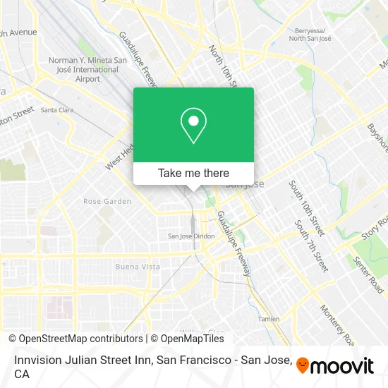 Innvision Julian Street Inn map