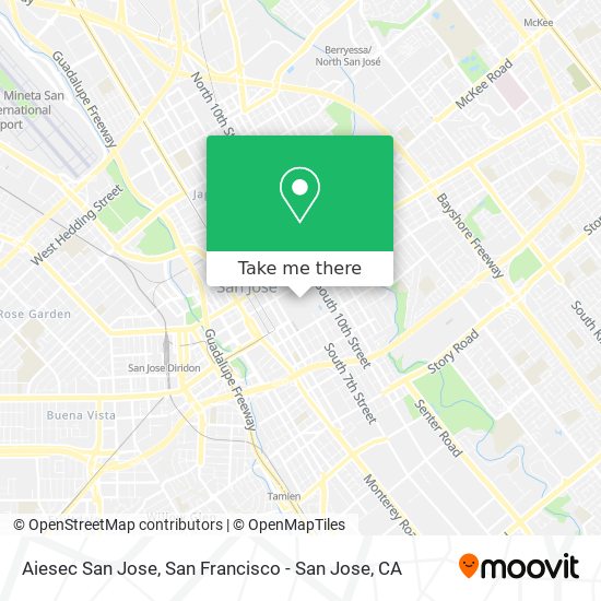 Aiesec San Jose map