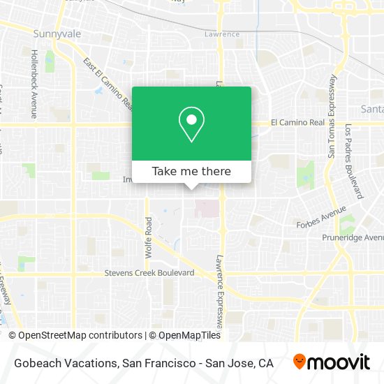 Gobeach Vacations map