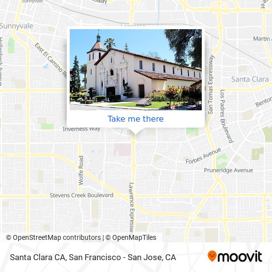 Mapa de Santa Clara CA