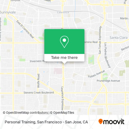 Personal Training map