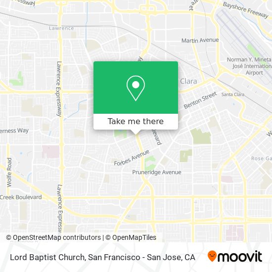 Lord Baptist Church map