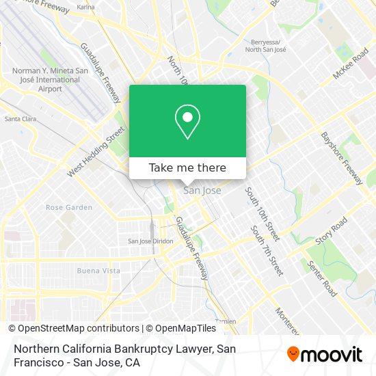 Northern California Bankruptcy Lawyer map