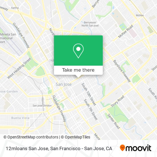 Mapa de 12mloans San Jose