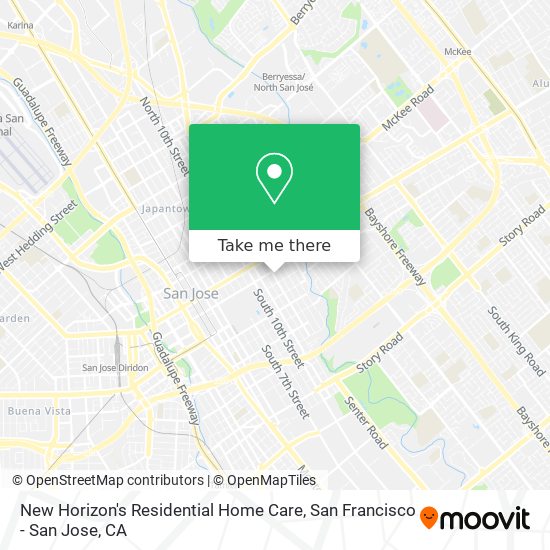 New Horizon's Residential Home Care map