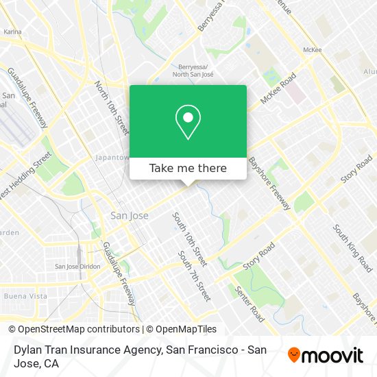 Mapa de Dylan Tran Insurance Agency