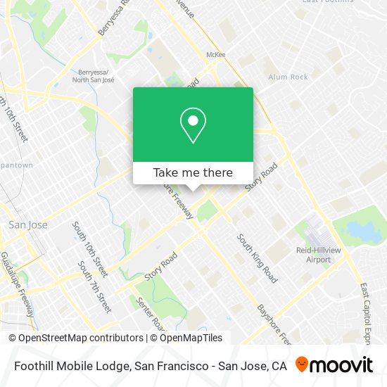 Foothill Mobile Lodge map