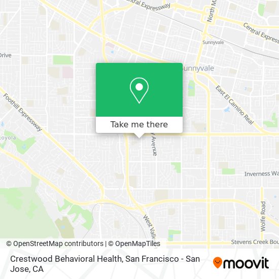 Mapa de Crestwood Behavioral Health