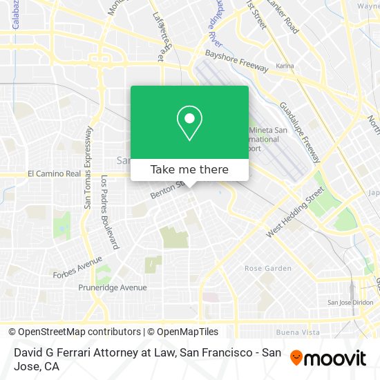 Mapa de David G Ferrari Attorney at Law