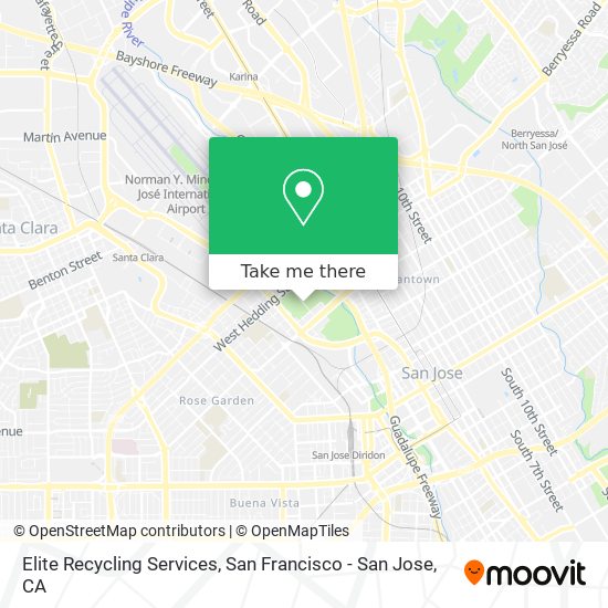 Elite Recycling Services map