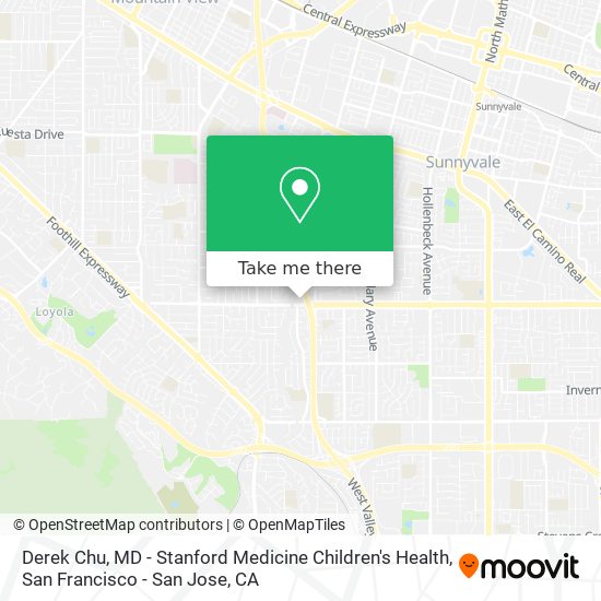 Mapa de Derek Chu, MD - Stanford Medicine Children's Health