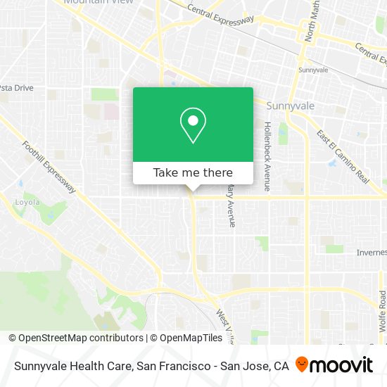 Mapa de Sunnyvale Health Care