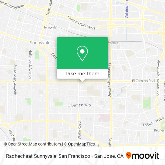 Radhechaat Sunnyvale map