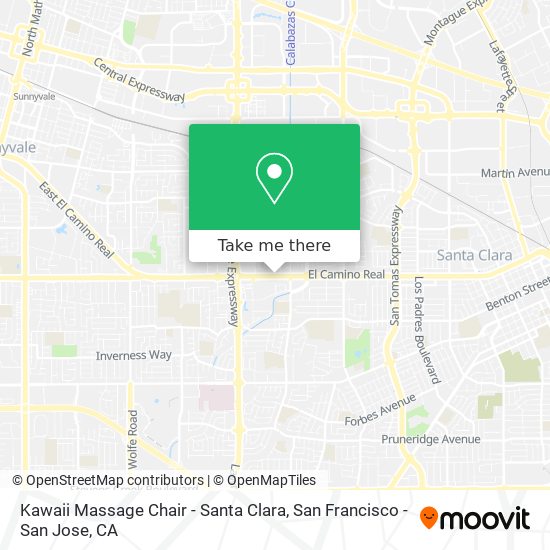 Kawaii Massage Chair - Santa Clara map