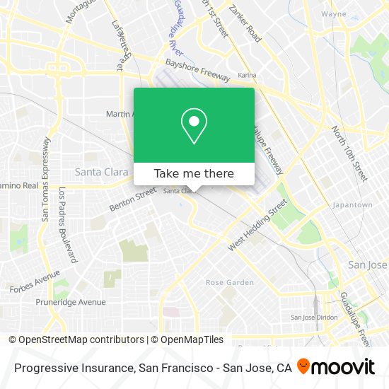 Progressive Insurance map